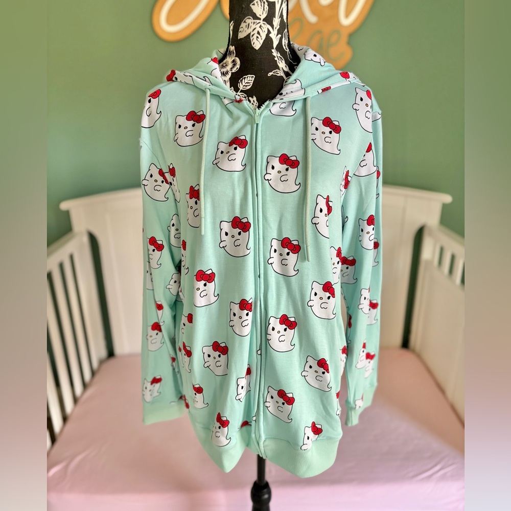 Posh peanut Hello Kitty Halloween French Terry zip up